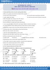 Đề số 2 - Đề kiểm tra học kỳ 2 - Tiếng Anh 9 mới